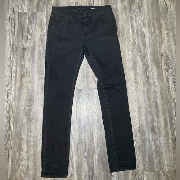 Saint Laurent Paris YSL Black D21 M/SK-MW Denim Size 29 - Picture 1 of 14